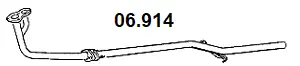 Tuyau d'échappement NOVAK 06.914