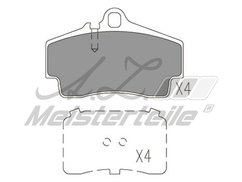 Kit de plaquettes de frein, frein à disque A.Z. Meisterteile AZMT-44-022-1776
