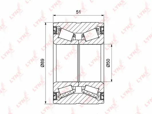 Kit de roulements de roue LYNXAUTO WB-1314