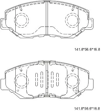 Kit de plaquettes de frein, frein à disque ASIMCO KD1708