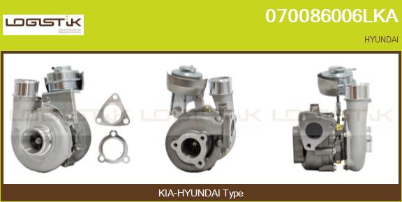 Turbocompresseur, suralimentation LGK 070086006LKA