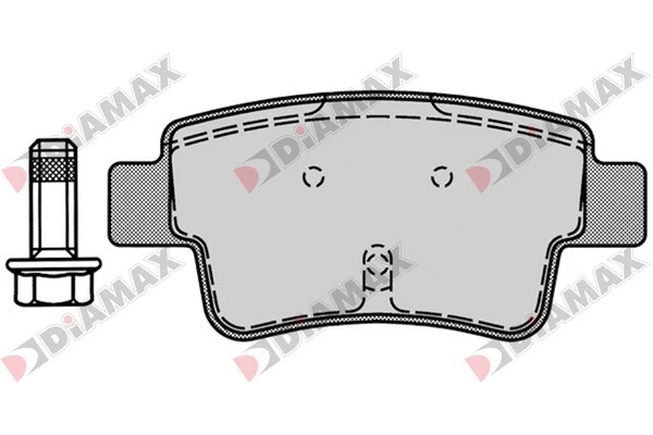 Kit de plaquettes de frein, frein à disque DIAMAX N09367