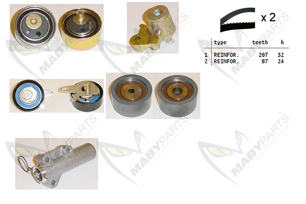 Kit de courroie crantée MABYPARTS OBK010437