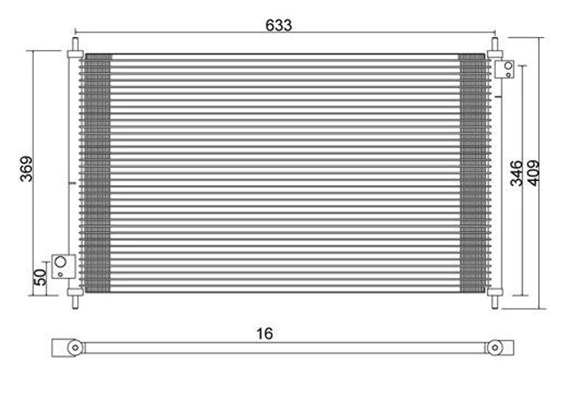 Condenseur, climatisation MAGNETI MARELLI 359003220720