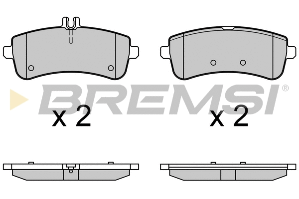 Kit de plaquettes de frein, frein à disque BREMSI BP3709