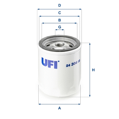 Filtre à carburant UFI 24.304.00