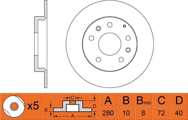 Disque de frein FIT FR0320