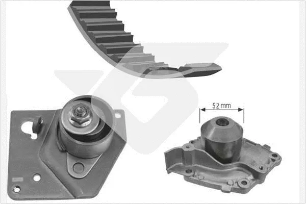 Pompe à eau + kit de courroie crantée HUTCHINSON KH 235WP62