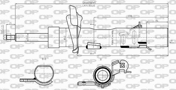 Amortisseur OPEN PARTS SAB8607.31