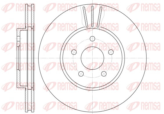 Disque de frein REMSA 6607.10