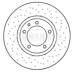 Disque de frein BORG & BECK BBD6044S