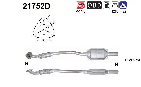 Catalyseur AS 21752D