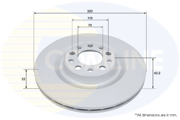 Disque de frein COMLINE ADC4059V
