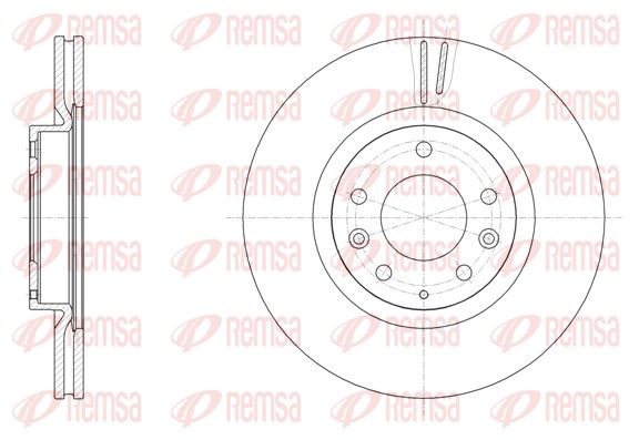 Disque de frein REMSA 61943.10