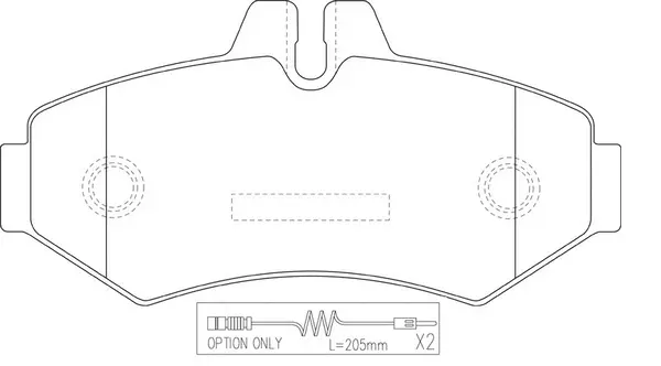 Kit de plaquettes de frein, frein à disque FIT FP0928E
