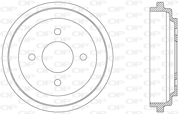 Tambour de frein OPEN PARTS BAD9036.10