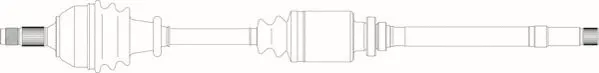 Arbre de transmission GENERAL RICAMBI PE3086