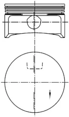 Piston KOLBENSCHMIDT 99741601