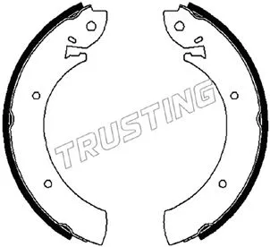 Jeu de mâchoires de frein TRUSTING 088.207