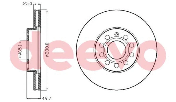 Disque de frein DEEVO BD16620