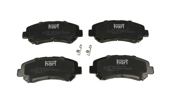 Kit de plaquettes de frein, frein à disque HART 226 786