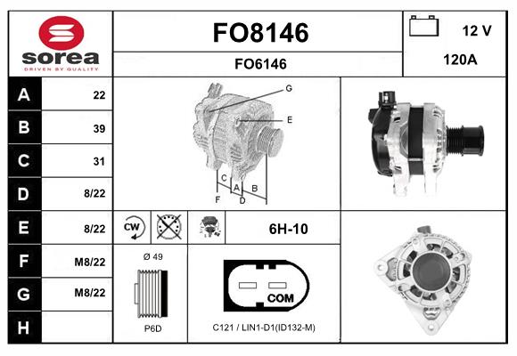Alternateur SNRA FO8146