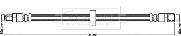Flexible de frein BORG & BECK BBH8299