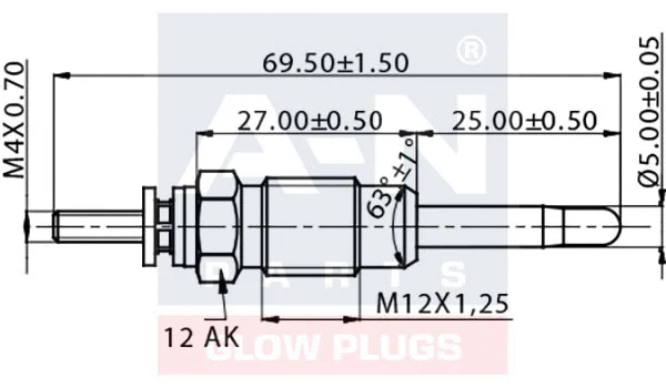 Bougie de préchauffage A-N PARTS A-N063299