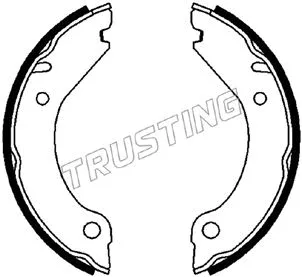 Jeu de mâchoires de frein, frein de stationnement TRUSTING 127.267