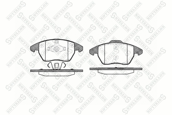 Kit de plaquettes de frein, frein à disque STELLOX 1041 010-SX