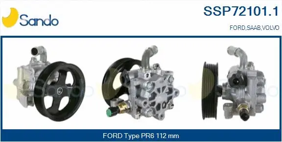 Pompe hydraulique, direction SANDO SSP72101.1