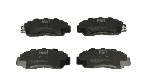 Kit de plaquettes de frein, frein à disque HART 215 255