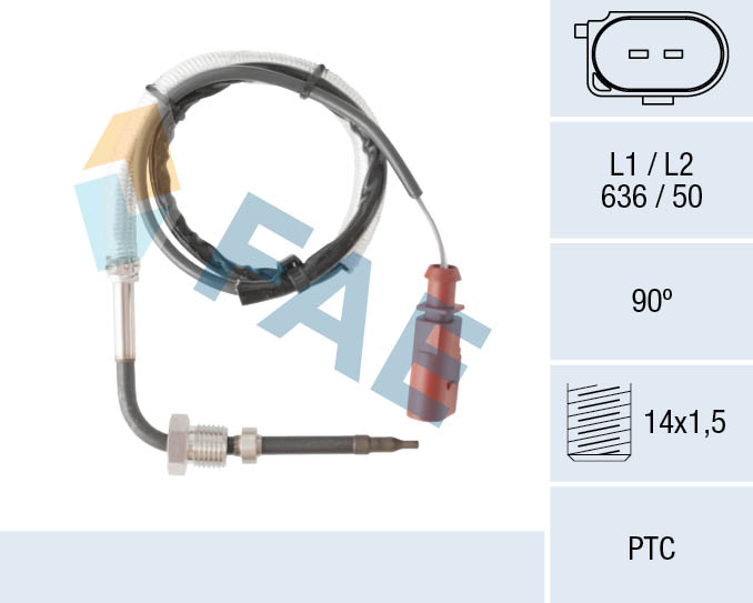 Capteur, température des gaz FAE 68090