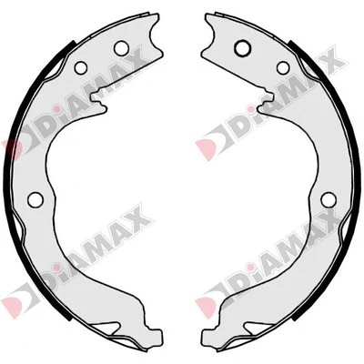 Jeu de mâchoires de frein, frein de stationnement DIAMAX N01372