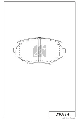 Kit de plaquettes de frein, frein à disque MK Kashiyama D3093H