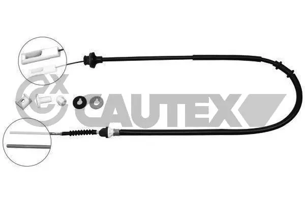 Tirette à câble, commande d'embrayage CAUTEX 766358