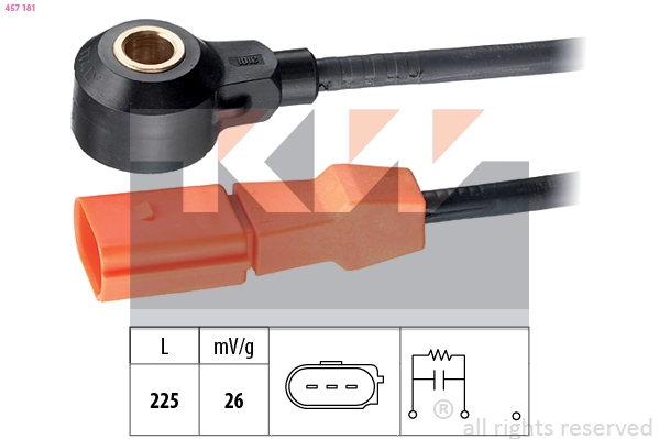 Capteur de cognement KW 457 181