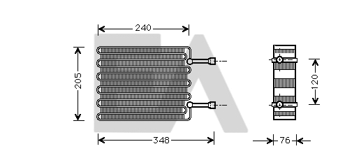 Évaporateur climatisation EACLIMA 43B22002