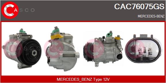 Compresseur, climatisation CASCO CAC76075GS