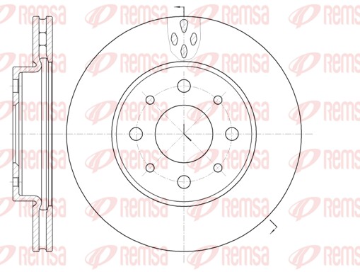 Disque de frein REMSA 6745.10