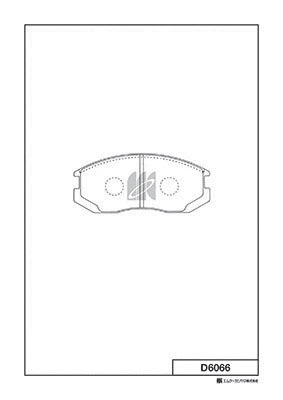 Kit de plaquettes de frein, frein à disque MK Kashiyama D6066