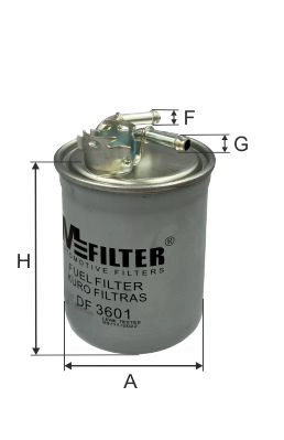 Filtre à carburant MFILTER DF 3601