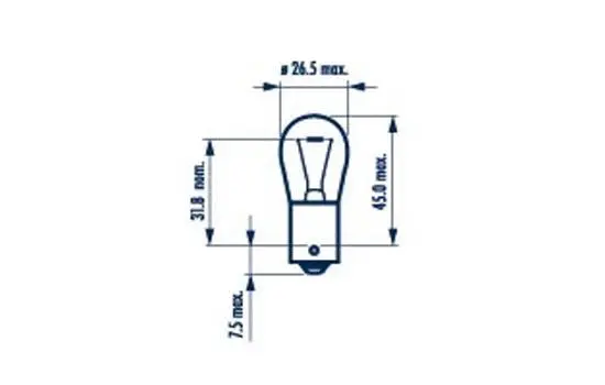Ampoule, feu clignotant NARVA 176434000