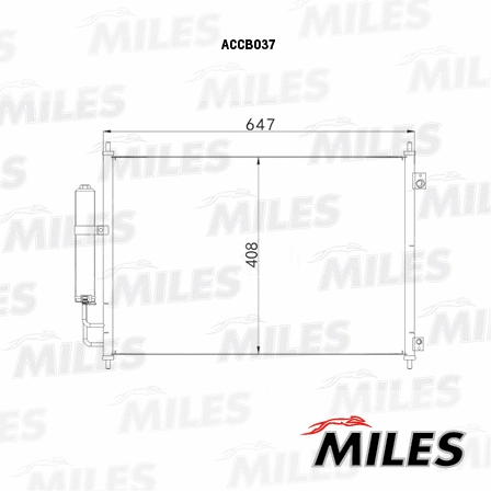 Condenseur, climatisation MILES ACCB037