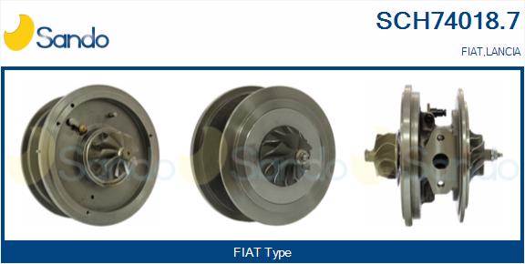 Groupe carter, turbocompresseur SANDO SCH74018.7