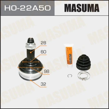 Jeu de joints, arbre de transmission MASUMA HO-22A50