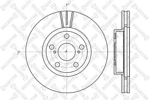 Disque de frein STELLOX 6020-4564V-SX