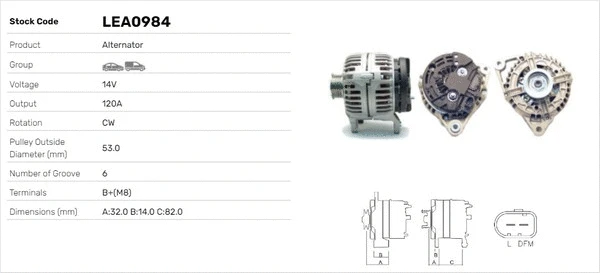 Alternateur LUSA LEA0984