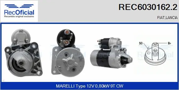 Démarreur RECOFICIAL REC6030162.2