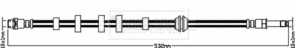 Flexible de frein BORG & BECK BBH8388